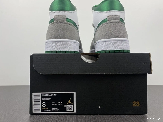 SE Jordan1 Mid Comfortable Green 3705 DC7294- Grey 1028